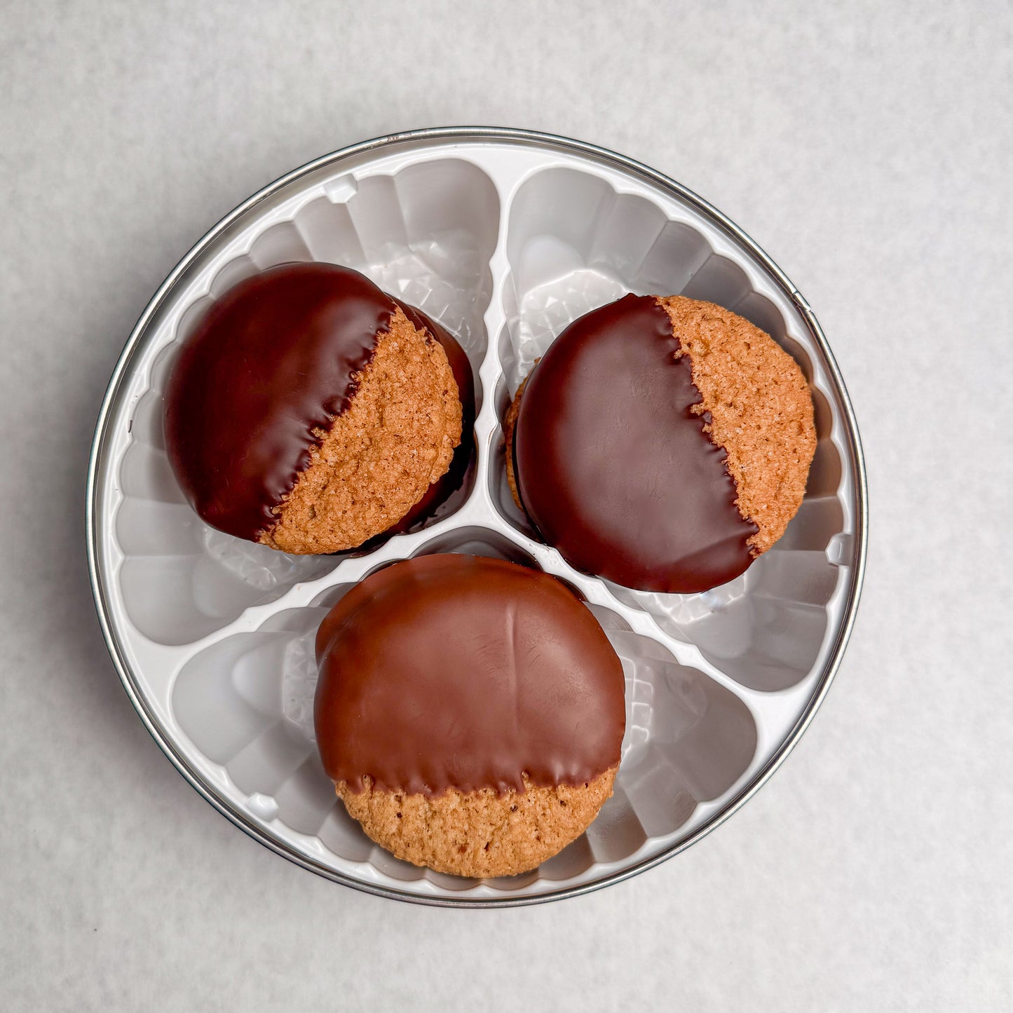 Chocolate-Dipped Cookie Tin